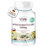 Artischocken-Extrakt 600mg - 60 Kapseln - standardisierter Extrakte mit 2,5%...