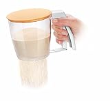 Tescoma Einhand Sieb mit Deckel, für Mehl oder Puderzucker, aus Kunststoff BPA...