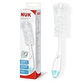NUK 2 in 1 Flaschenbürste mit integrierter Saugerbürste | mit ergonomischen...
