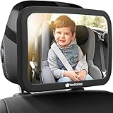 360°Autospiegel Baby Rücksitz - Großer Bruchsicherer Rücksitzspiegel Baby,...