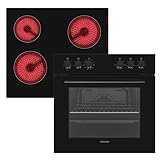 Telefunken ECH65A-B2 Einbauherd-Set | Elektro-Herd-Kochfeld-Kombination |...