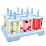 Traxenta 9 Stück eisformen eis am stiel, eisform, wassereis formen, eisstiele...