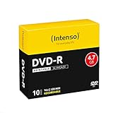 Intenso DVD-R Rohlinge, Printable, 4,7GB, 16x Speed, 10er Slim Case