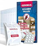 Gerobug Schabenfalle 12 STK. inkl. Ködertabletten - Kakerlakenfalle zur...