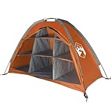 vidaXL Lagerzelt 9 Fächer, Outdoor Zelt mit viel Stauraum, Camping Unterstand...