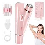 Bikini Trimmer, 2-in-1 Doppelkopf Rasierer Damen Elektrisch, Intimrasierer für...