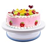 Torten Drehteller, 28 x 7cm Tortendrehscheibe, 360 Grad Drehen Torten...