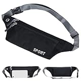 Geldgürtel für Damen und Herren, Flache Bauchtasche Hüfttasche, Versteckte...