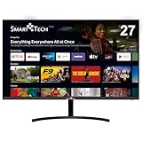 Smart Tech Smart Monitor 27 Zoll, FHD Monitor Android, Eingebaute Lautsprechers,...