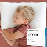 KNERST® Kinderkopfkissen - Ergonomisches Kissen Kinderzimmer mit Memory-Schaum...