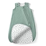 lulumoon Baby Schlafsack für 3-9 Monate: Musselin Schlafsack Baby für Jungen...