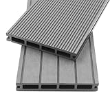 HOME DELUXE- WPC Terrassendielen SAMANA Komplettset (inkl. Unterkonstruktion) -...