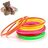 NAROSEBE 15 Stück Aktivitätsringe Ringwurfspiel Plastik Wurfringe Spiel Toss...