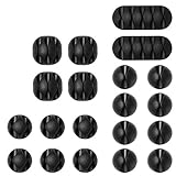 URAQT Kabelclips Kabelhalter, Vielzwecke Kabelführung Kabel Organizer Set für...