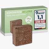 Humuserde | Kokoserde mit Perlite für Pflanzen 5kg | Erde aus Kokosfasern und...