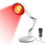 Infrarotlampe, 150W Infrarotlichtlampe Wärmelampe, 10 Stufen Temperatur...