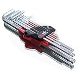 Würth Winkelschraubendreher Sortiment 9 tlg. mit Kugelkopf Sechskant Imbuss...