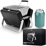 MikaMax – Die kleinste BBQ der Welt – Klappbarer Mini-Grill für Camping,...
