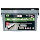 MEM Fix-Fertig-Fugenmörtel Fein Steingrau – 20 kg – Gebrauchsfertiger...