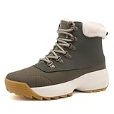 TIAROOTT Winter Barfußschuhe Warm Gefüttert Winterschuhe für Damen,...