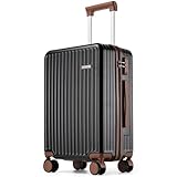 Ruausine Handgepäck Flugzeugtauglich Hartschalenkoffer mit 4 Spinner-Rollen...