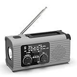 JANZU Notfallradio mit Kurbel, multifunktional, AM/FM/Notfallradio mit Kurbel,...