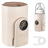 Tragbarer Flaschenwärmer Baby mit 6-Temperaturstufen (38°C-50°C) - USB-C...