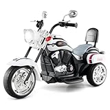 GOPLUS 6V Elektromotorrad für Kinder, Dreirad Kindermotorrad mit Vor-und...