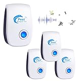 Ultraschall Schädlingsbekämpfer, 4 Pack Elektronische Insektenschutzmittel,...