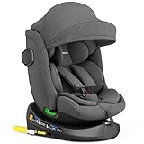 Kindersitz 360° drehbar mit Isofix, ECE R129, 0-36 kg, verstellbar, neigbar,...
