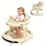Baby Lauflernhilfe, 3 in1 Baby Walker Höhenverstellbar, Überrollsicherer...
