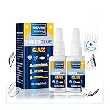 Glaskleber Extra Stark 100g, Transparent Wasserfest Sekundenkleber Glas kleber,...