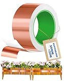 LAOYE Kupferband Gegen Schnecken 50mmx20M Kupfefolie Selbstklebend Schneckenzaun...