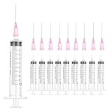 10ml Kunststoff Spritze mit Nadel 10 Stück Spritzen Einzeln Verpackt Langlebige...