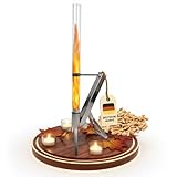 NovaTerra Feuerrohr Edelstahl Feuersäule & Pelletfackel – Elegante...