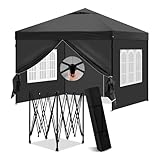 Laneetal Pavillon 3x3 m, Faltpavillon mit Seitenwänden, wasserfest stabil...