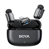 BOYA Mini Mikrofon für iPhone Android Handy, 5g Ultraleicht, Lavalier Mikrofon...