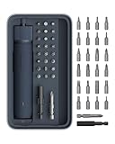 HOTO Magnetischer Elektrischer Schraubendreher Set mit 25 Bits, LED-Licht, 3...