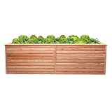 Mega Holz Hochbeet Rhombus XL Lärche Holz für Außen Naturbelassen...