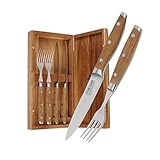 Steakchamp Fleischgabel und Steakmesser, 2 x 2 Stk.: Gabeln und Messer aus...