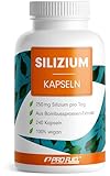 Silizium hochdosiert 240 Kapseln - 714 mg siliziumreiches Bambussprossen-Extrakt...