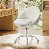 SONGMICS Homeoffice Stuhl, Schminkstuhl aus Sherpa, Schreibtischstuhl,...