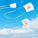 Poket Kite, Kleiner handlicher Taschendrache, 80x48cm, inkl. Polyesterleine mit...
