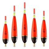 5 Stück Posen Angeln, Licht Ausstrahlen Tragbar Schwimmer Angeln, Angelposen...