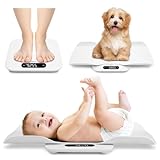 BAGAIL Babywaage mit Abnehmbarem Tablett, Automatisch Rotierenden Messwerten,...