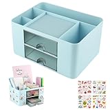 OFFCUP Schreibtisch Organizer, 5 Fächer Plastik Büro Organizer mit 2...