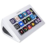 SOOMFON Stream Controller Deck Weiss, 15 anpassbaren Makrotasten, auslösen von...