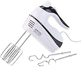 Rosenstein & Söhne Handmixer: Handrührer mit 5 Geschwindigkeiten & Turbo, 4...