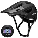 Favoto Mountainbike Fahrradhelm mit Schirm Leicht - Doppelte Inmould Technologie...