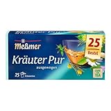 Meßmer Kräuter pur | 25 Teebeutel | Vegan | Glutenfrei | Laktosefrei